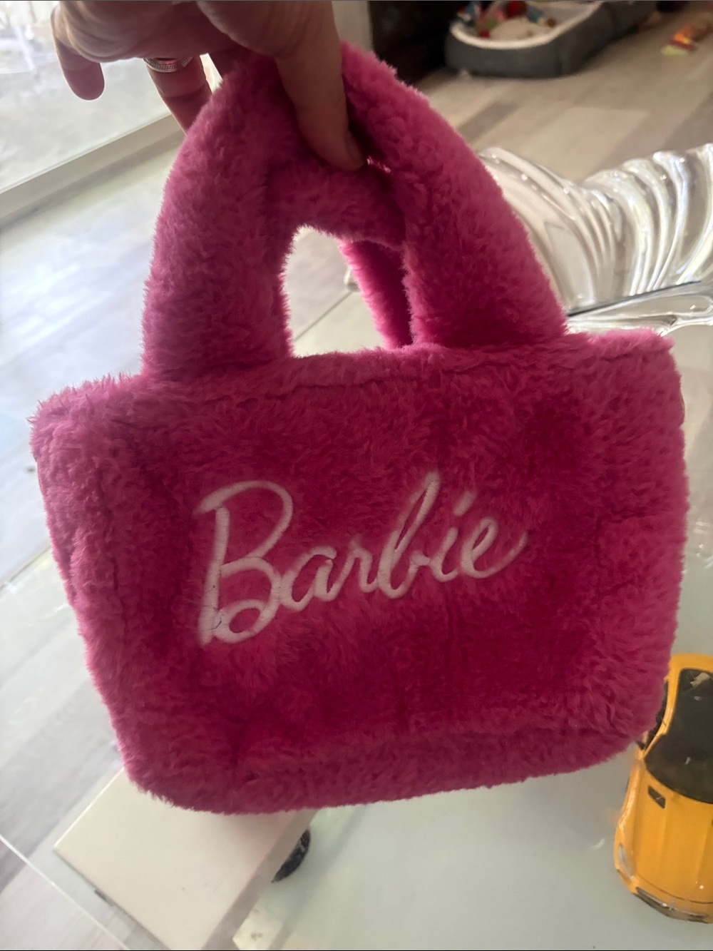 Skinnydip x Barbie Pink Logo Grab Bag  pink